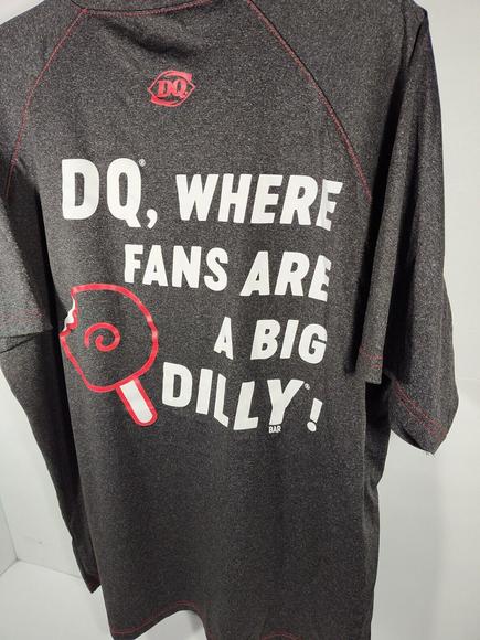 Dairy Queen Red Ribbon Shirt Size Large DQ, Where Fans Are A Big Dilly Bar! EUC - Picture 4 of 8